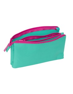 Trousse Fourre-Tout Triple Nait Nait Verde mint 22 x 12 x 3 cm 2