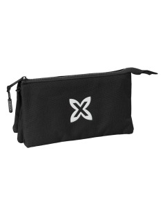 Trousse Fourre-Tout Triple Munich Negro Noir 22 x 12 x 3 cm