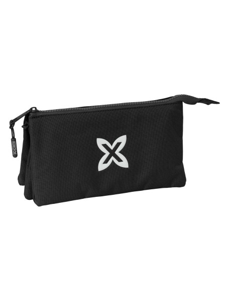 Trousse Fourre-Tout Triple Munich Negro Noir 22 x 12 x 3 cm