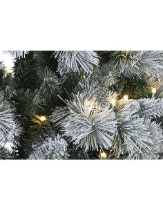 Sapin de Noël Home ESPRIT Vert PVC Métal Enneigé 96 x 96 x 150 cm 2