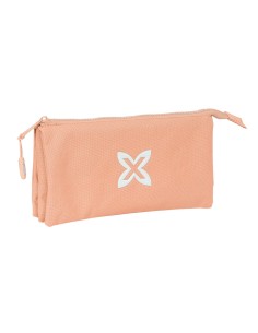 Trousse Fourre-Tout Triple Munich Basic Pêche 22 x 12 x 3 cm