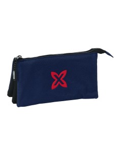 Trousse Fourre-Tout Triple Munich Basic Blue marine 22 x 12 x 3 cm 2