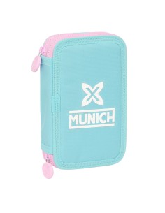 Plumier double Munich Heaven Bleu ciel 12.5 x 19.5 x 4 cm 28 Pièces