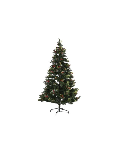 Sapin de Noël Home ESPRIT Rouge Vert PVC Métal 144 x 144 x 240 cm