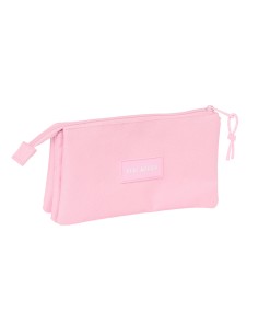 Trousse Fourre-Tout Triple Real Madrid C.F. Rose 22 x 12 x 3 cm 2
