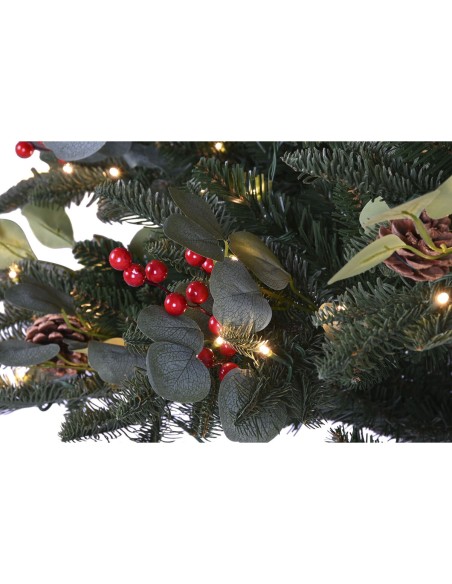 Sapin de Noël Home ESPRIT Rouge Vert PVC Métal 144 x 144 x 240 cm