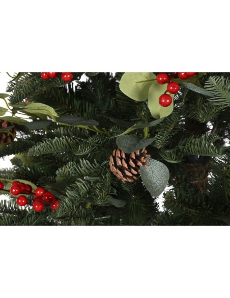 Sapin de Noël Home ESPRIT Rouge Vert PVC Métal 144 x 144 x 240 cm