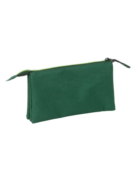 Trousse Fourre-Tout Triple Real Betis Balompié Vert 22 x 12 x 3 cm