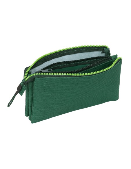 Trousse Fourre-Tout Triple Real Betis Balompié Vert 22 x 12 x 3 cm