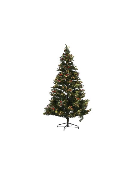 Sapin de Noël Home ESPRIT Rouge Vert PVC Métal 144 x 144 x 240 cm