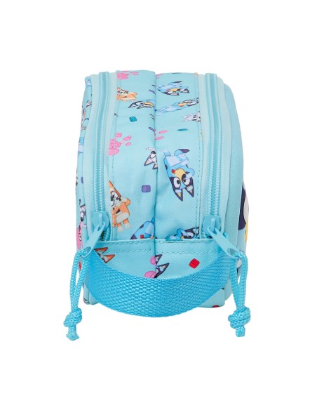 Trousse Fourre-Tout Double Bluey Bleu ciel 21 x 8 x 6 cm