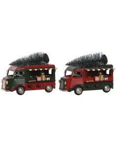 Décorations de Noël Home ESPRIT Rouge Vert 26 x 14,5 x 20 cm (2 Unités)