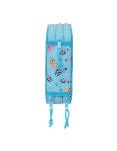 Pochette à crayons triple Bluey Bleu ciel 12,5 x 19,5 x 5,5 cm 36 Pièces 2