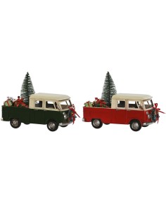 Décorations de Noël Home ESPRIT Rouge Vert 26,5 x 12 x 19 cm (2 Unités)