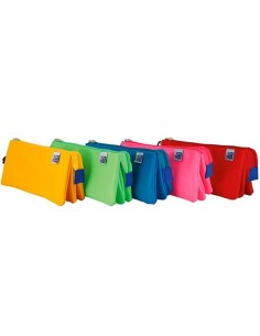Trousse Fourre-Tout Triple Oxford 400150286 22 x 8 x 10 cm (5 Unités)