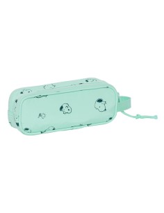 Trousse Fourre-Tout Double Snoopy Groovy Vert 21 x 8 x 6 cm 2