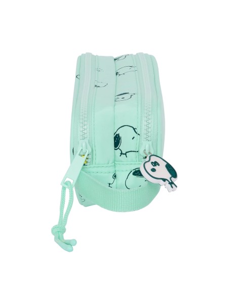 Trousse Fourre-Tout Double Snoopy Groovy Vert 21 x 8 x 6 cm
