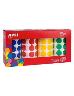 Autocollants Apli Rond 4 Pièces (2 Unités)