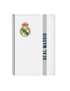 Carnet Real Madrid C.F. Blanc Gris A4 80 Volets