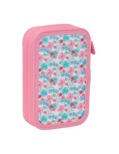 Plumier double Moos Flores Multicouleur 12.5 x 19.5 x 4 cm 28 Pièces 2