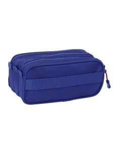 Trousse Fourre-Tout Triple F.C. Barcelona 24/25 Bordeaux Blue marine 21,5 x 10 x 8 cm 2