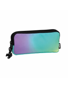 Trousse Fourre-Tout Triple Milan Sunset Vert 22 x 11 x 6,5 cm