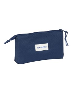 Trousse Fourre-Tout Triple Real Madrid C.F. Blue marine 22 x 12 x 3 cm 2