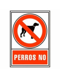 Panneau Archivo 2000 "PERROS NO" PVC 210 x 297 mm