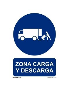Panneau Archivo 2000 "ZONA CARGA Y DESCARGA" polypropylène 32 x 30 cm
