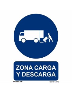 Panneau Archivo 2000 "ZONA CARGA Y DESCARGA" polypropylène 32 x 30 cm 2