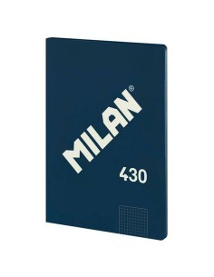 Cahier Milan 1918 Blue marine A4 à carreaux