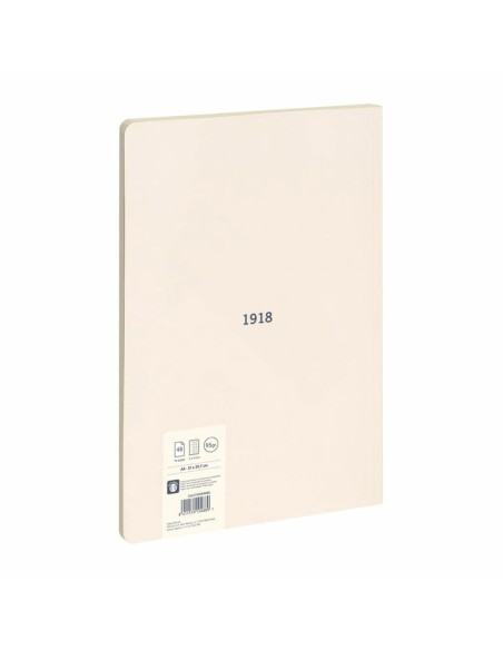 Cahier Milan 1918 Beige A4 à carreaux