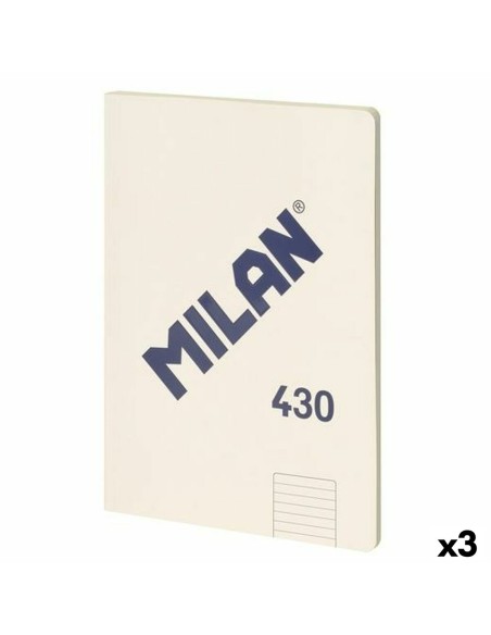 Carnet Milan 430 Beige A4 48 Volets 21 x 29,7 cm (3 Unités)