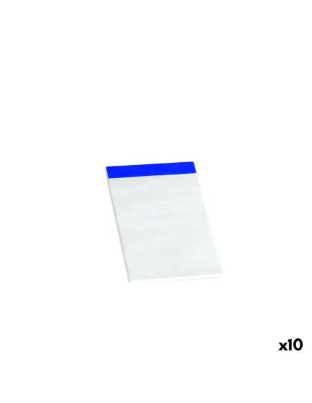 Bloc de Notes ENRI Blanc A6 80 Volets (10 Unités)