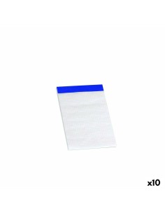 Bloc de Notes ENRI Blanc A6 80 Volets 4 mm (10 Unités)