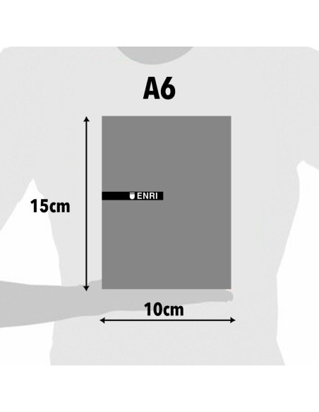 Bloc de Notes ENRI Blanc A6 80 Volets 4 mm (10 Unités)