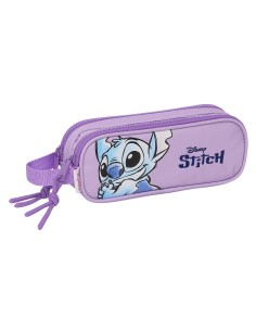 Trousse Fourre-Tout Double Stitch Sweet Bleu Lila 21 x 8 x 6 cm