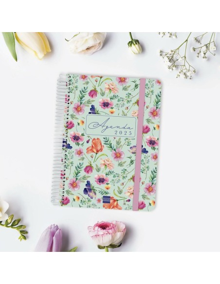 Agenda Finocam CLOE A5 15,5 x 21,2 cm 2025 Floral