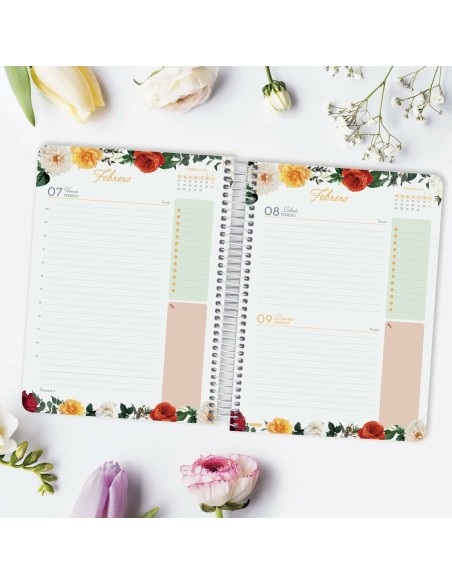 Agenda Finocam CLOE A5 15,5 x 21,2 cm 2025 Floral