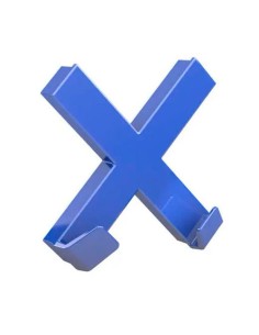Aimant Novus MEGA Magnet CROSS XL Bleu Croix 9 x 9 cm