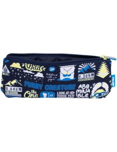 Trousse d'écolier Milan The Yeti Blue marine 23 x 9 x 1,5 cm 2