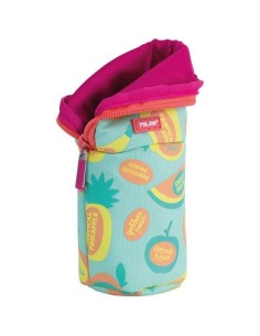 Trousse d'écolier Milan FRUTIKIS Vert Orange 21 x 11,5 x 8 cm 2