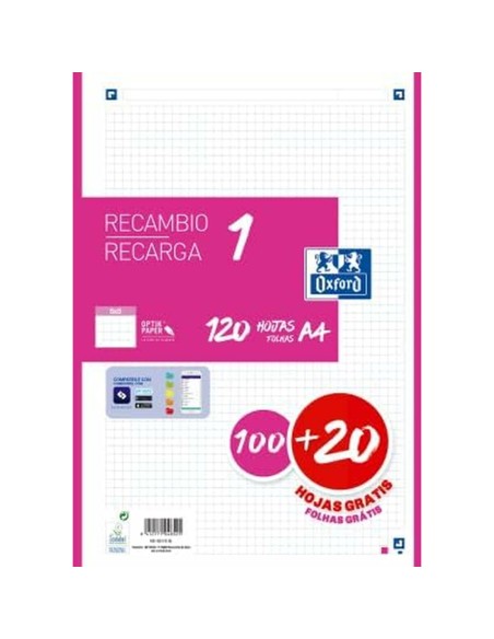 Bloc de Notes Oxford Classic Fuchsia A4 120 Volets