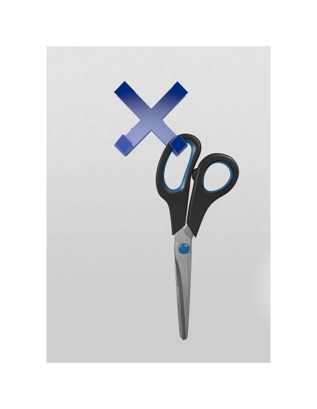 Aimant Novus MEGA Magnet CROSS XL Bleu Croix 9 x 9 cm