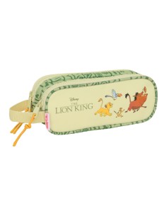 Trousse Fourre-Tout Double Mufasa Vert Beige 21 x 8 x 6 cm