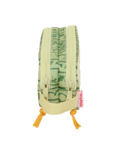 Trousse Fourre-Tout Double Mufasa Vert Beige 21 x 8 x 6 cm 2