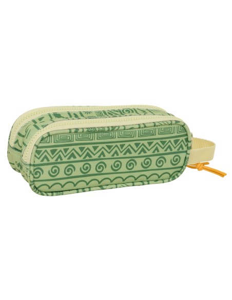 Trousse Fourre-Tout Double Mufasa Vert Beige 21 x 8 x 6 cm