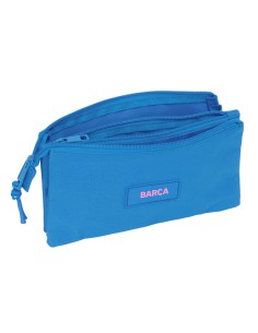 Trousse Fourre-Tout Triple F.C. Barcelona Bleu 22 x 12 x 3 cm 2