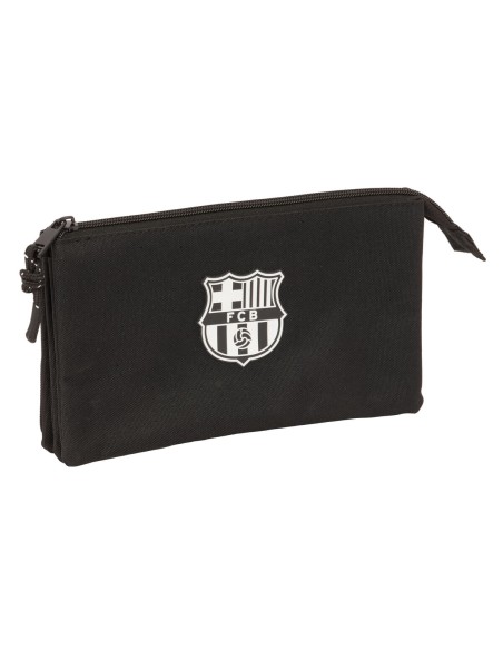Trousse Fourre-Tout Triple F.C. Barcelona Noir 22 x 12 x 3 cm