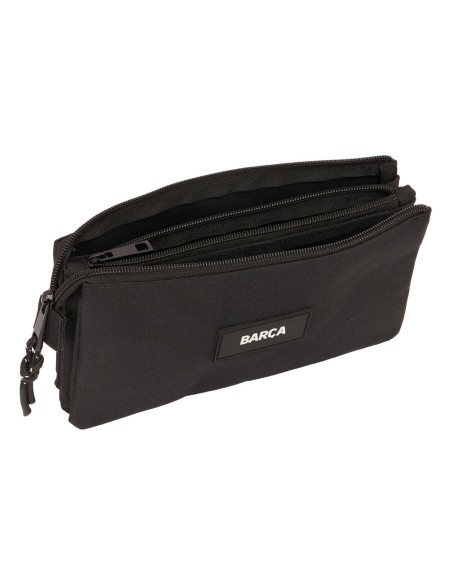 Trousse Fourre-Tout Triple F.C. Barcelona Noir 22 x 12 x 3 cm